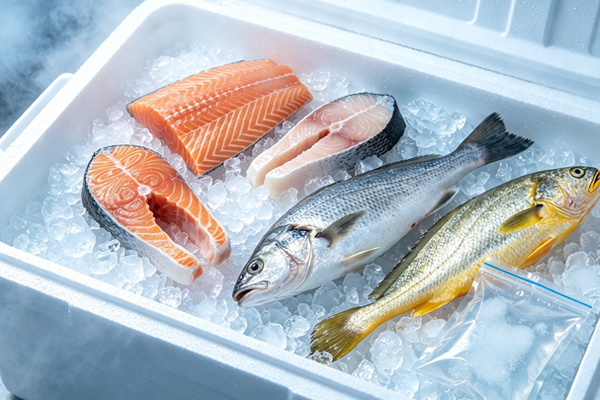 Der USB-Einweg-Temperaturrekorder gewährleistet die Qualität von gekühltem Fisch beim Kühlkettentransport