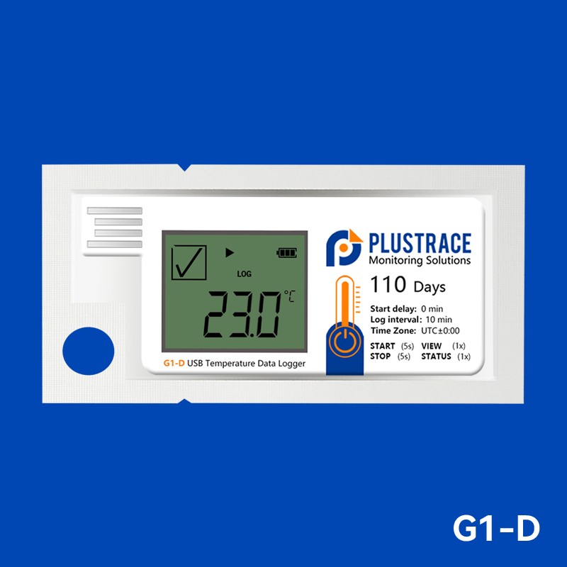 Intelligenter LCD-Temperaturdatenlogger